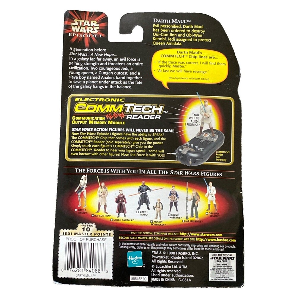 Star Wars Episode 1 Darth Maul Jedi Duel Action Figure Double Bladed Lightsaber - Picture 2 of 2